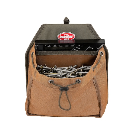 Bucket Boss Parachute Pouch w Speed Square Pocket and Flap Fit 54135